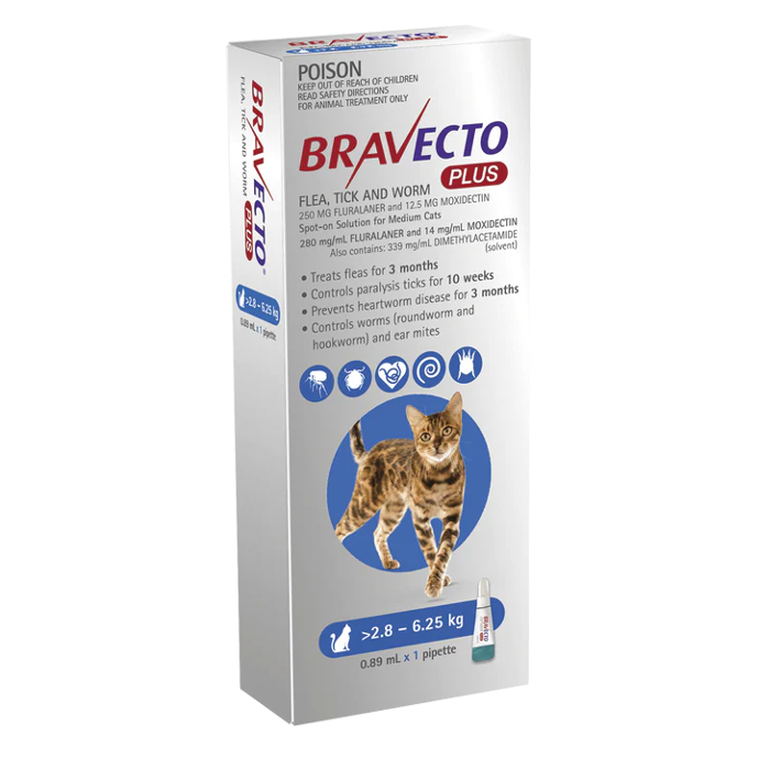 Bravecto Plus 1.2Kg- 2.8Kg